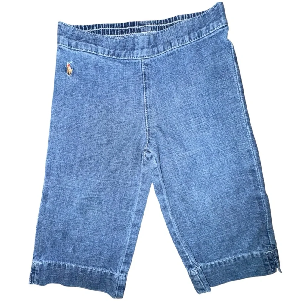 Vintage Ralph Lauren Kids Light Blue Denim Capris
